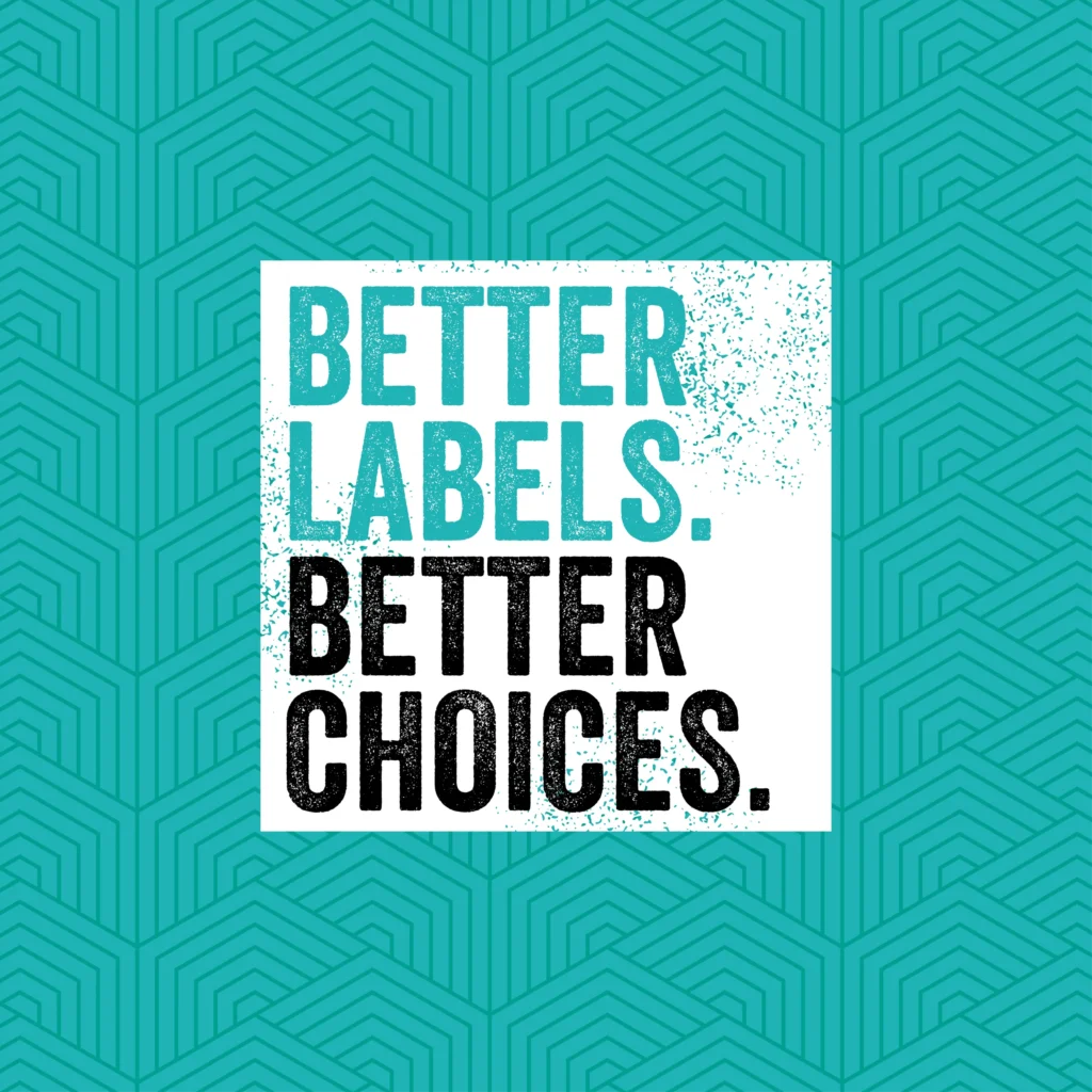 Better Labels Campaign Logo - Our Work - Community Media Trust