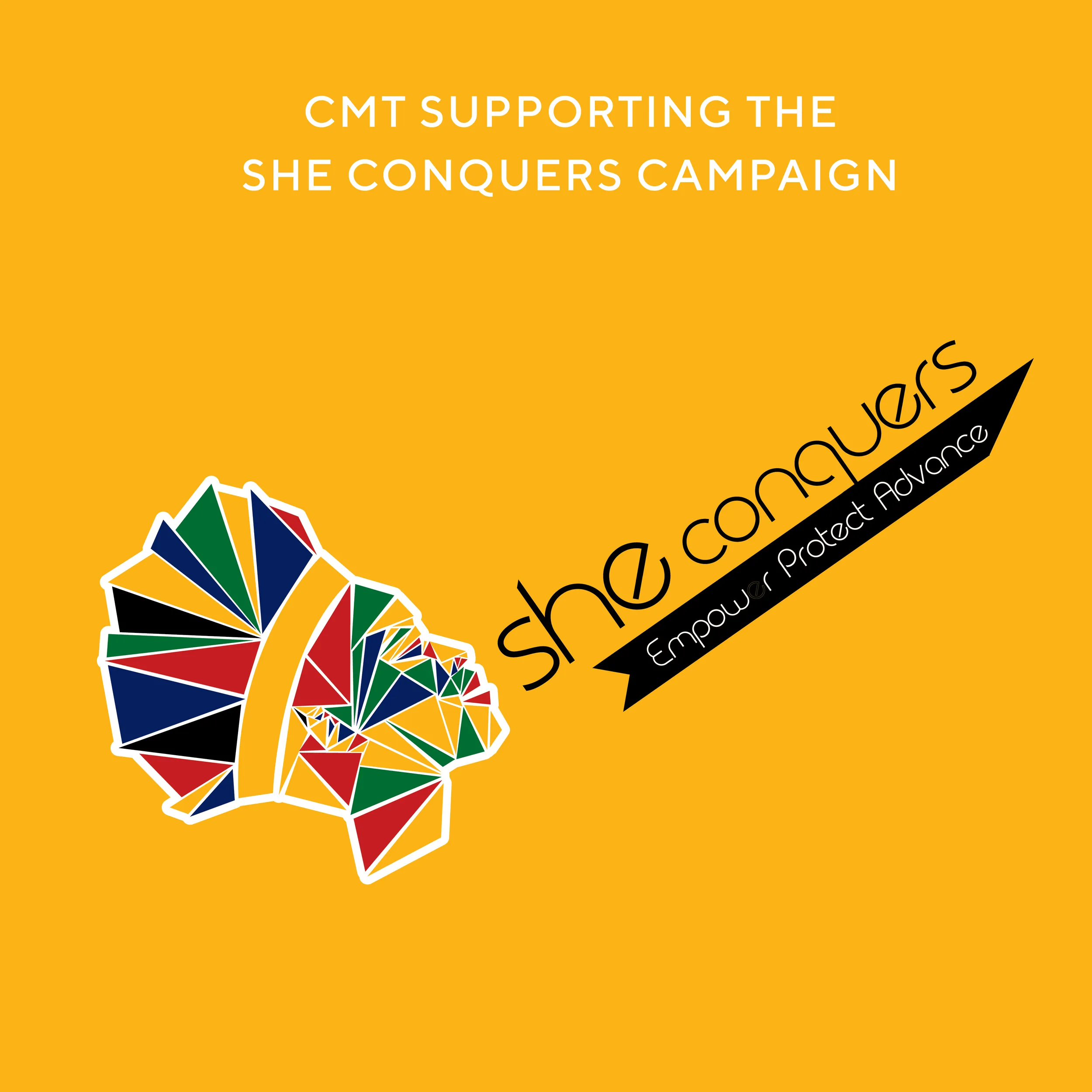 She Conquers Campaign Logo - Our Work - Community Media Trust